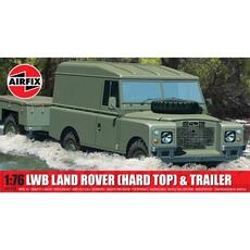 1/76 LWB Land Rover mit Anhänger