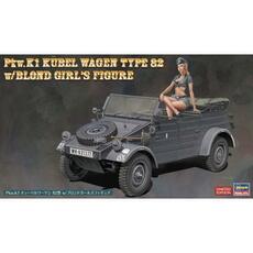 1/24 Kübelwagen 82 mit blonder Frau