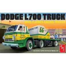 1/25 1966 Dodge L700 Truck w/Flatbed Racing Traile