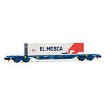 Comsa, Containerwaggon mit 45-Container El Mosca