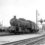 SNCF, Dampflokomotive Baureihe 040D, dreidomiger Kessel, Schwarz