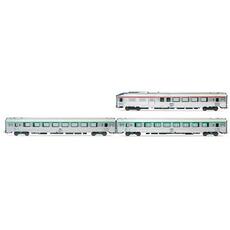 SNCF, dreiteiliges Set EC Etoile du Nord, Set 1/2(1x A4Dtux, 1x B8u und 1x B91/2tu)