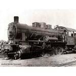 FS, Dampflokomotive Gr. 460, dreidomiger Kessel, Oxidrot/Schwarz, weiße Beschriftung