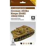 Farb-Set, Deutsch Afrika-Korps 42/44, 6 x 8 ml
