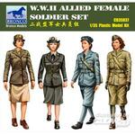W.W.II Allied Female Soldier Set(4 Figuren)