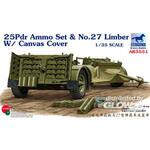 25pdr Ammo set&No.27 Limber w/CanvasCove