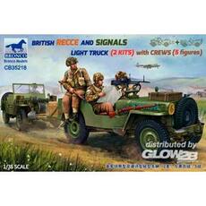 BRITISH RECCE AND SIGNALS LIGHT TRUCK (2 KITS ) with CREWS