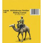 Afrikakorps Soldier Riding Camel 1/48 / 3D Printed in 1:48
