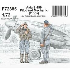 Avia S-199 Pilot and Mechanic for Eduard and other kits in 1:72