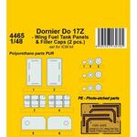 Dornier Do 17Z - Wing Fuel Tank Panels & Filler Caps (2 pcs.) 1/48 in 1:48