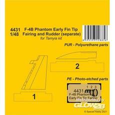 F-4B Phantom Early Fin Tip Fairing and Rudder (separate) in 1:48
