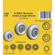 B-26B/C Marauder Undercarriage Wheels / for ICM kit in 1:48