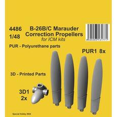 B-26B/C Marauder Correction Propellers / for ICM kit in 1:48