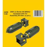 2000 Lb Bomb AN-M66A2 equipped with Fin Assembly M116A1 (2 pcs.) in 1:48