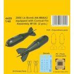 2000 Lb Bomb AN-M66A2 equipped with Conical Fin Assembly M130 (2 pcs.) in 1:48
