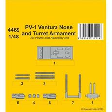 PV-1 Ventura Nose and Turret Armament 1/48 in 1:48
