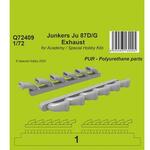 Junkers Ju 87D/G Exhaust 1/72 / for Academy and Special Hobby Kits in 1:72
