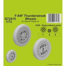 F-84F Thunderstreak Wheels 1/72 / for Special Hobby kits in 1:72
