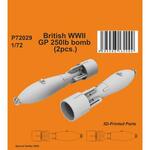 WWII GP 250lb bomb (2pcs.) in 1:72