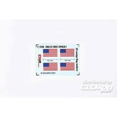 US ensign flag modern SPACE in 1:350