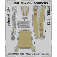 MC.202 seatbelts STEEL 1/32 ITALERI in 1/32
