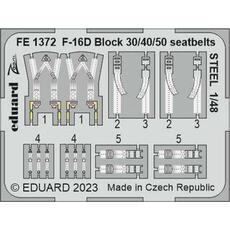 F-16D Block 30/40/50 seatbelts STEEL 1/48 KINETIC in 1:48