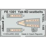 Yak-9D seatbelts STEEL in 1:48