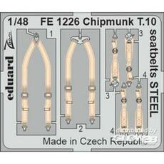 Chipmunk T.10 seatbelts STEEL for AIRFIX in 1:48