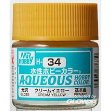 Aqueous wässrige Hobbyfarben (10 ml) Cremegelb