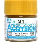 Mr Hobby -Gunze Acrysion (10 ml) Cremegelb