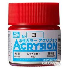 Mr Hobby -Gunze Acrysion (10 ml) Rot