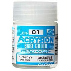Mr Hobby -Gunze Acrysion Base Color (18 ml) Base White