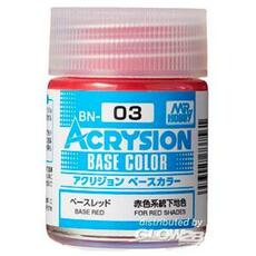 Mr Hobby -Gunze Acrysion Base Color (18 ml) Base Red