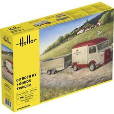 Citroen HY + Goods Trailer in 1:24