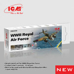Acrylic Paint Set for WWII Royal Air Force