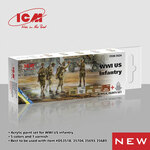 Acrylic Paint Set for WWI US Infantry 6 x 12 ml