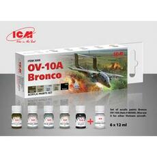 Acrylic paint set for OV-10A Bronco and other Vietnam aircraft 6 12 ml
