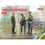 WWII German Staff Personnel (100% new molds) in 1:24
