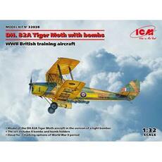 DH. 82A Tiger Moth with bombs, WWII British training aircraft in 1:32