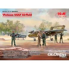 Vietnam USAF Airfield(Cessna O-2A,OV-10 Bronco,US Pil&Gro.Pers(Viet.War)5 fig in 1:48