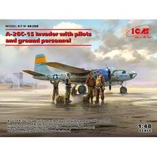 A-26C-15 Invader with pilots and ground personnel in 1:48