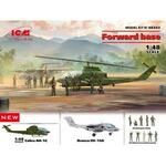 Forward base Cobra AH-1G+Bronco OV-10A w.US Pilots&Ground Person a. HelicoPilots in 1:48