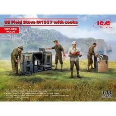 US Field Stove M1937 with cooks (100% new molds) in 1:35