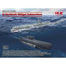 K-Verbände Midget Submarines (\'Seehund\' and \'Molch\') in 1:72