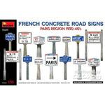 French Concrete Road Signs 1930-40\'s. Paris Region in 1:35