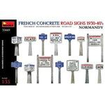 French Concrete Road Signs 1930-40\'s. Normandy in 1:35
