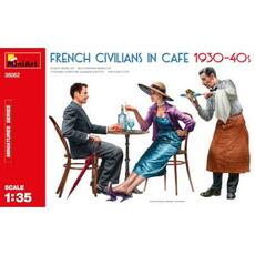 French Civilians in Cafe 1930-40s in 1:35