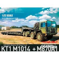 German MAN KAT1M1014 8*8 HIGH-Mobility off-road truck with M870A1 semi-trailer in 1:72