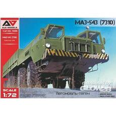 MAZ-543 Heavy artillery truck (incl. rubber tires) in 1:72