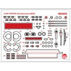 TOYOTA Corolla Levin AE92, Grade UP Parts in 1:24
